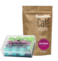 Capsulas recargables (12 U Nespresso) + 250 g CAFE  marca Bonafide