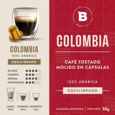 Capsulas COLOMBIA compatibles con Nespresso