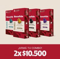Capsulas NESPRESSO Combo x 2 marca Bonafide